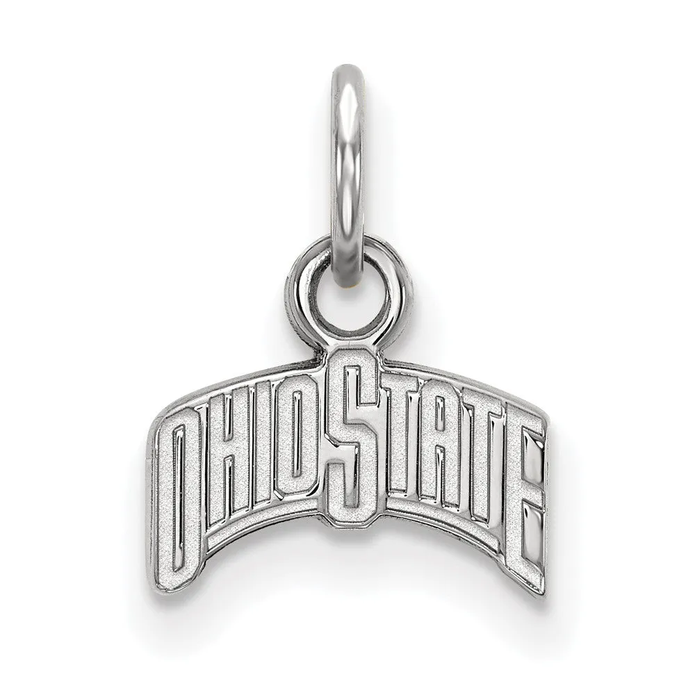 14k White Gold Ohio State XS (Tiny) Charm or Pendant