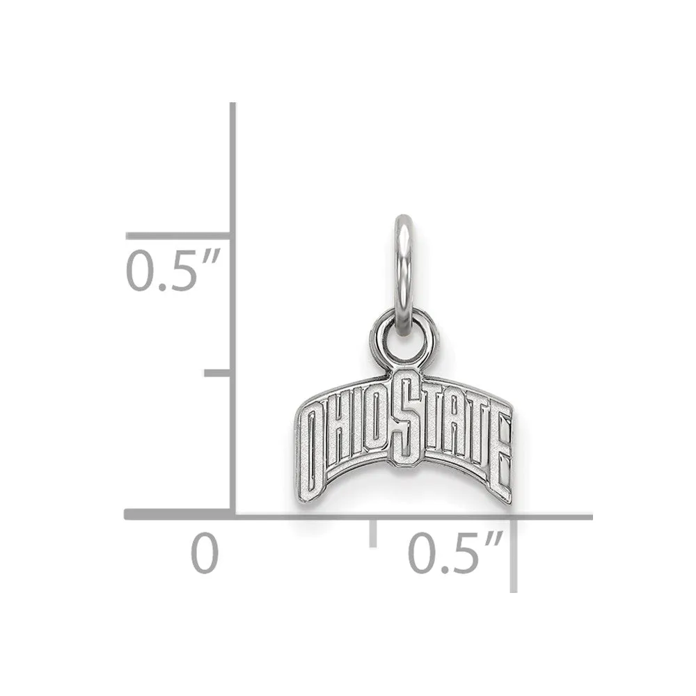 14k White Gold Ohio State XS (Tiny) Charm or Pendant