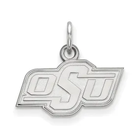 14k White Gold Oklahoma State XS (Tiny) 'OSU' Charm or Pendant