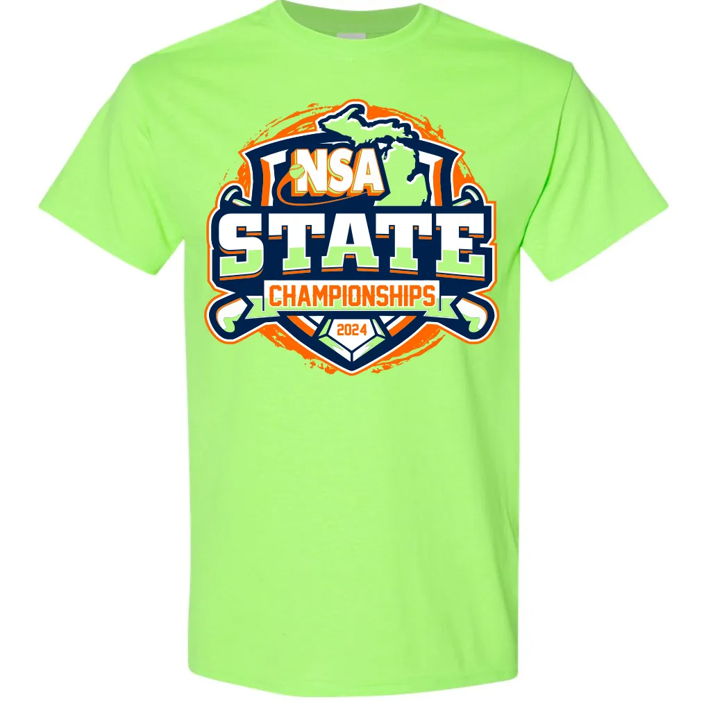 2024 NSA Michigan State Championships Fastpitch Tournament T-Shirt