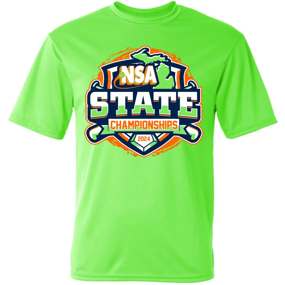 2024 NSA Michigan State Championships Fastpitch Tournament T-Shirt