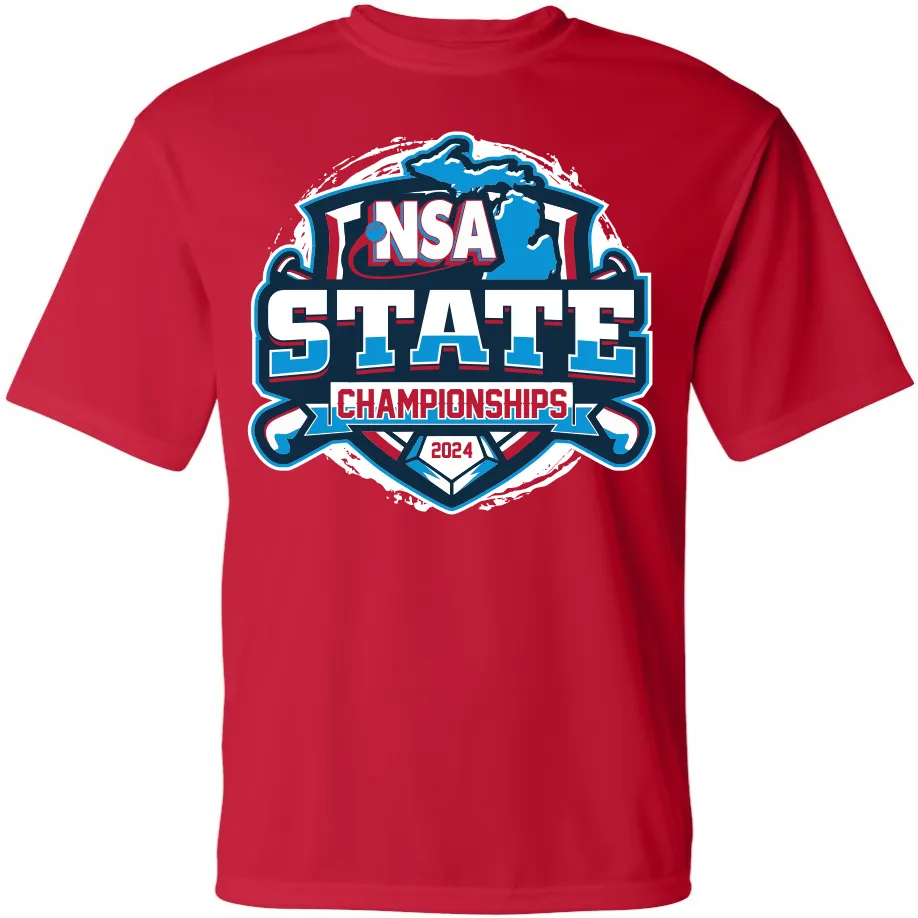 2024 NSA Michigan State Championships Fastpitch Tournament T-Shirt