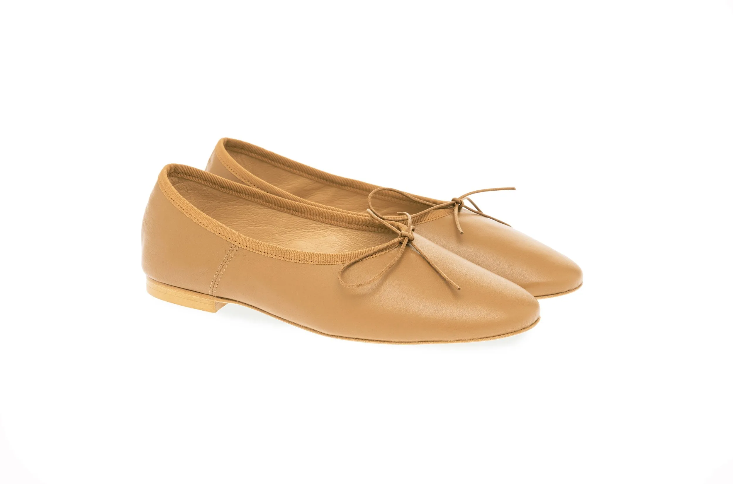 Anniel   1987 Duni Scarpa Ballerina Pelle Suola Cuoio