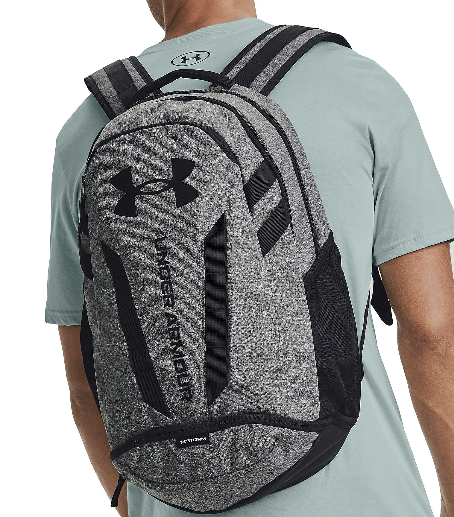 backpack Under Armour Hustle 5.0 - 002/Black/Graphite Medium Heather