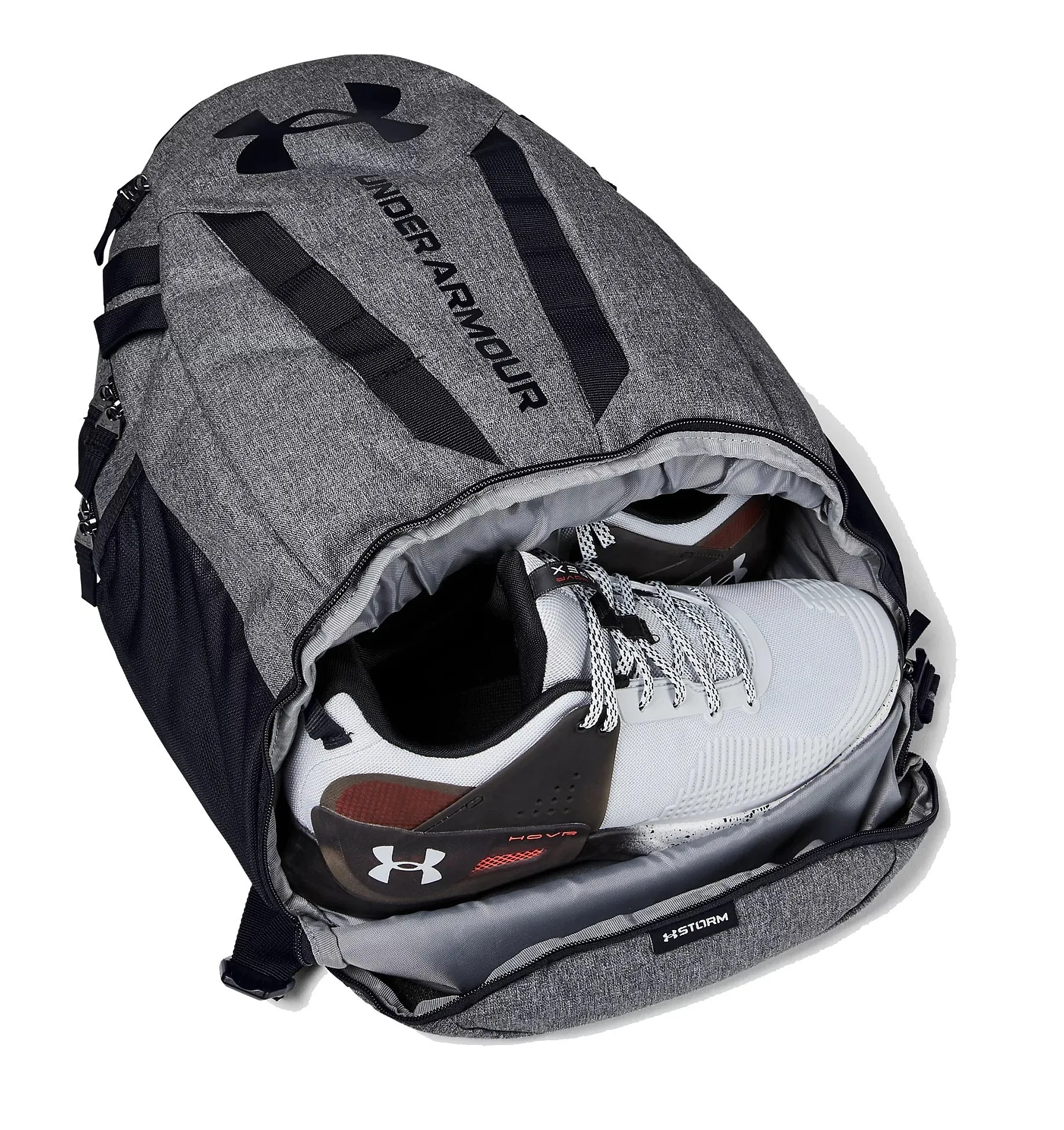 backpack Under Armour Hustle 5.0 - 002/Black/Graphite Medium Heather