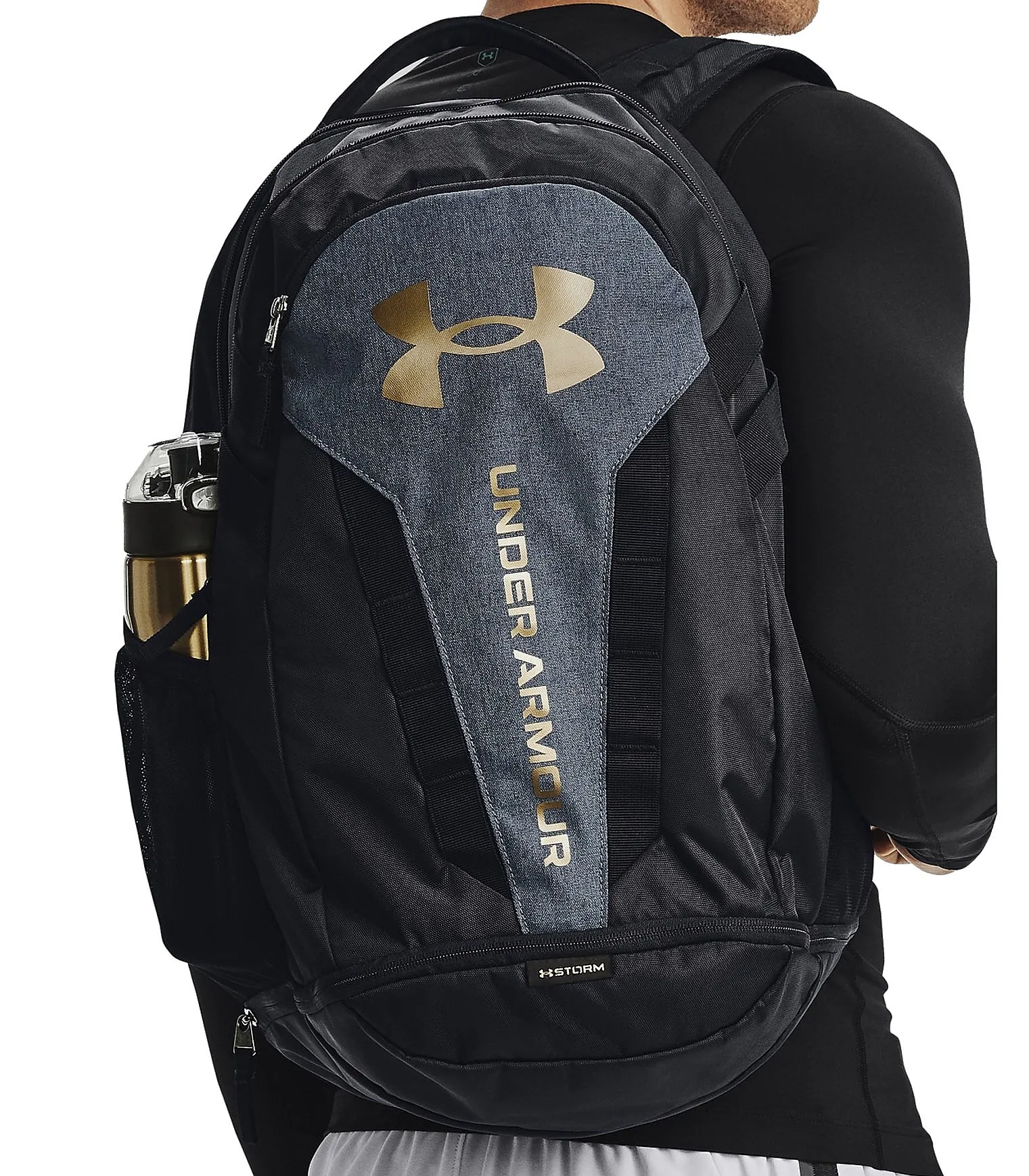 backpack Under Armour Hustle 5.0 - 004/Black/Black Medium Heather