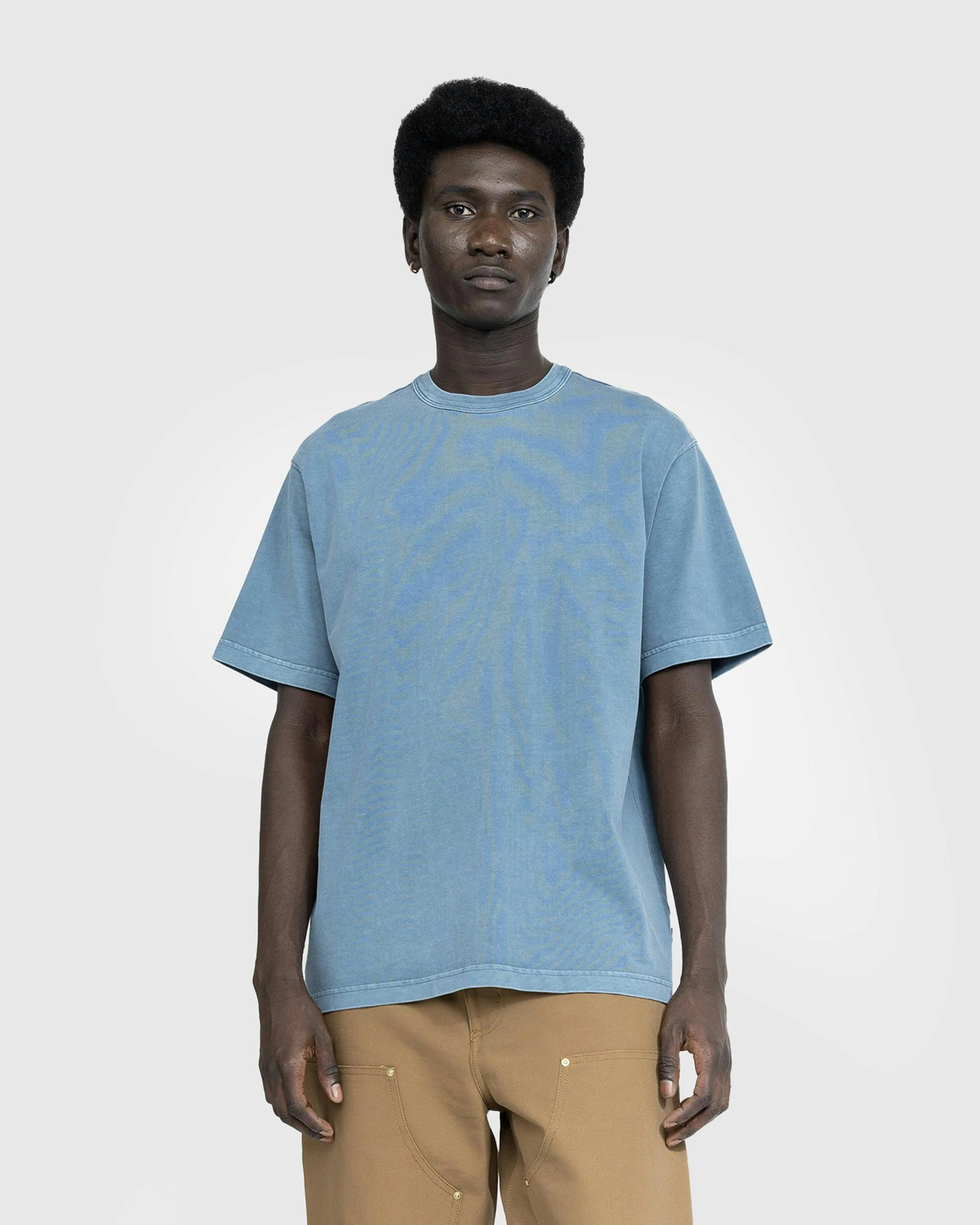 Carhartt WIP – S/S Taos T-Shirt Vancouver Blue/Garment-Dyed | Highsnobiety Shop