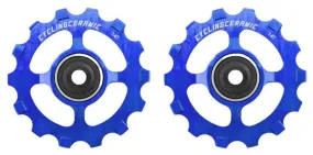 CyclingCeramic Narrow 14T cogs for Shimano Dura-Ace R9100/Ultegra R8000/Ultegra RX/GRX/XT/XTR 11V Blue derailleur