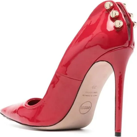 HARDOT Supreme 115mm studded pumps Red