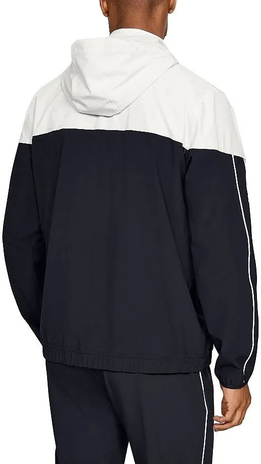 jacket Under Armour Athlete Recovery Woven Warm Up - 002/Black/Onyx White - men´s