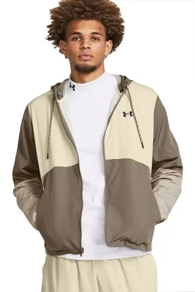 jacket Under Armour Legacy Windbreaker - Taupe Dusk/Black - men´s