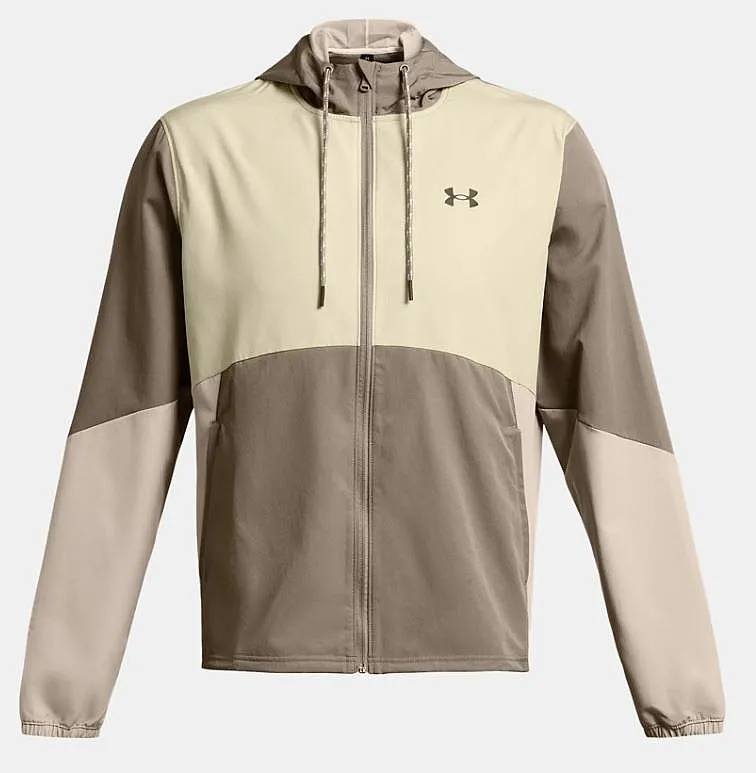 jacket Under Armour Legacy Windbreaker - Taupe Dusk/Black - men´s