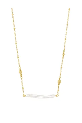 Kendra Scott Eileen Pendant-- Gold White Pearl