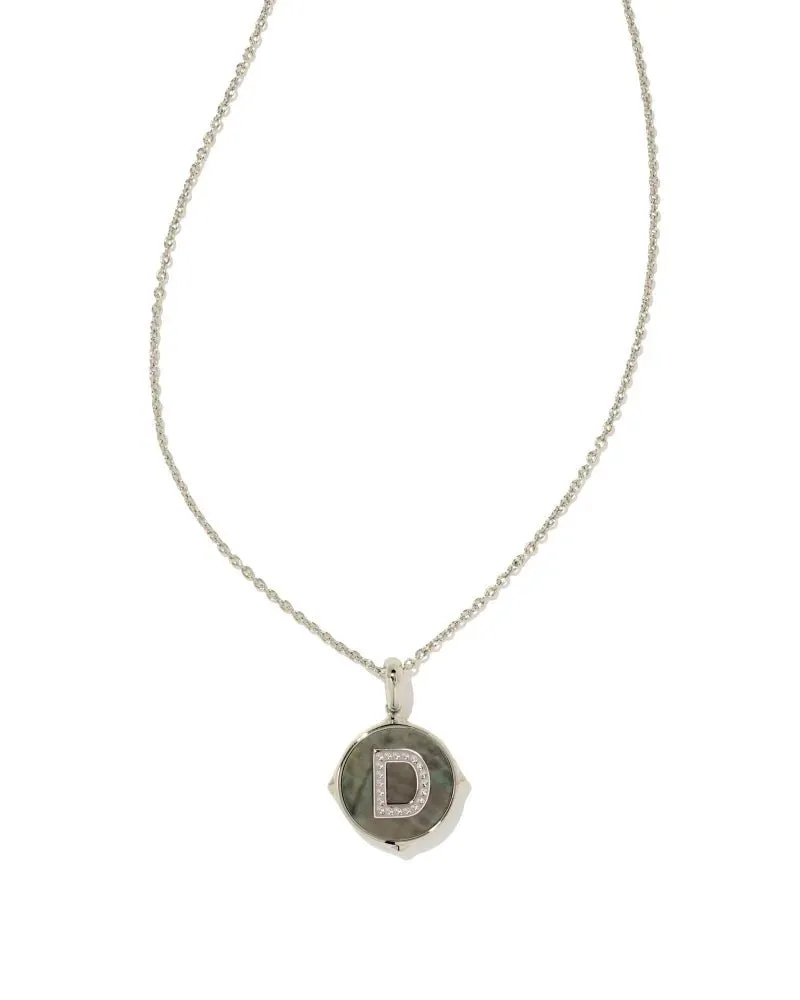 Kendra Scott Letter Disk Reversible Pendant Necklace