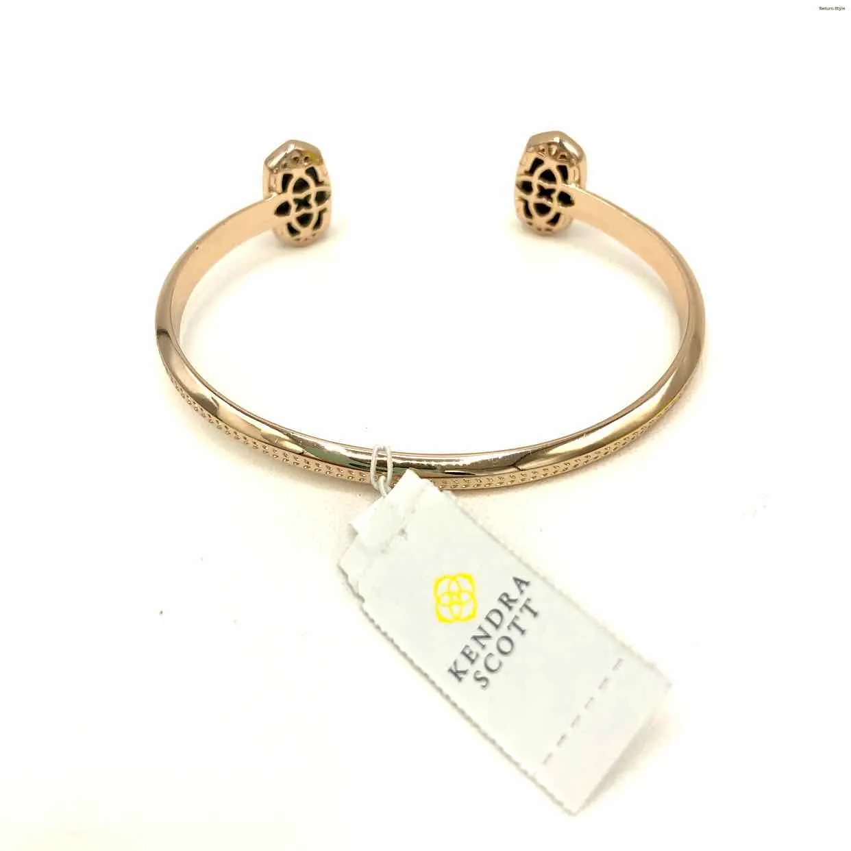 KENDRA SCOTT Rose Gold Druzy Pre Loved Cubic Zirconia Bracelet