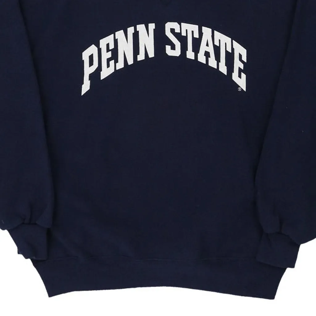 Made in U.S.A. Penn State Russell Athletic Sweatshirt - Large Navy Cotton Blend