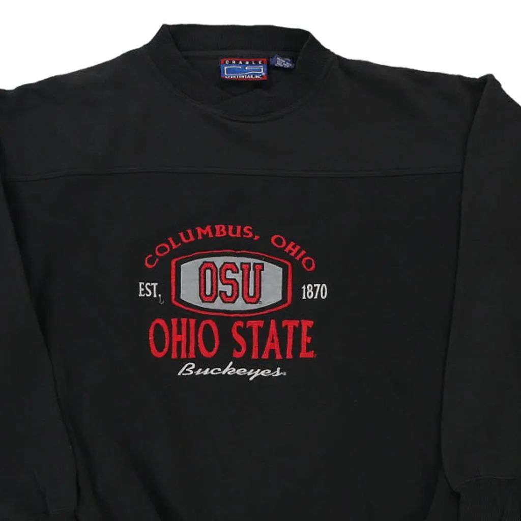 Ohio State Buckeyes Crable College Sweatshirt - Medium Black Cotton Blend