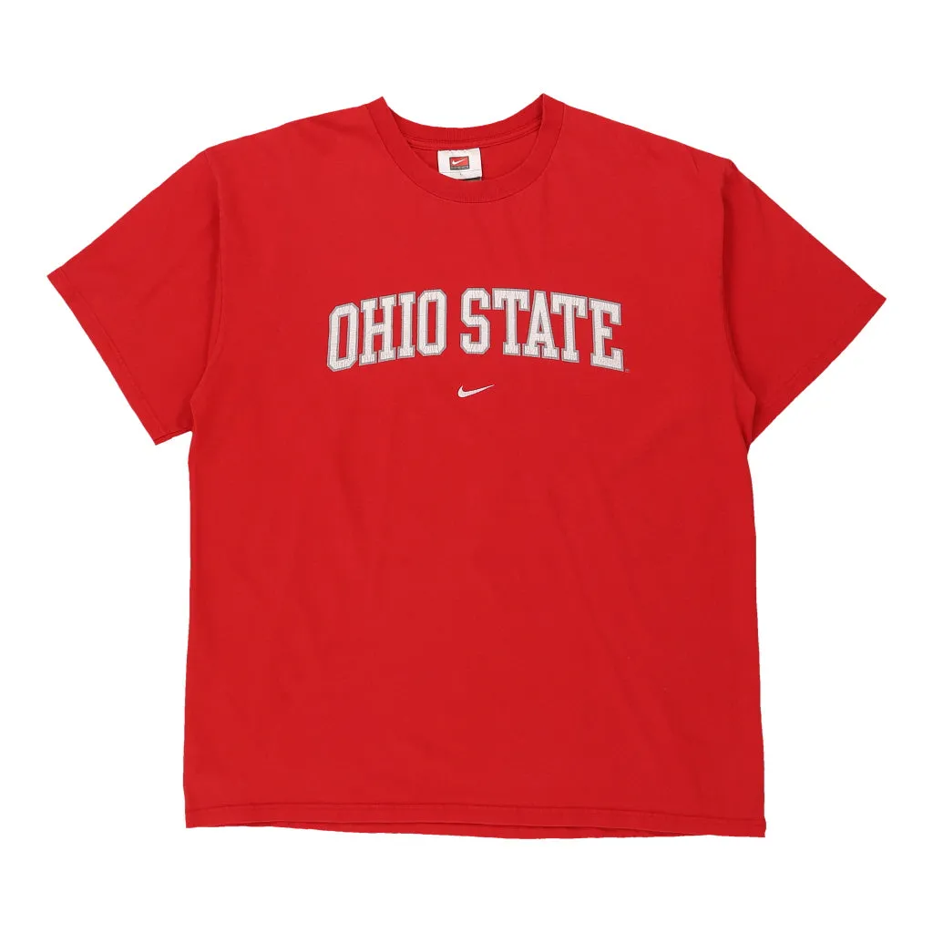 Ohio State Nike College T-Shirt - Large Red Cotton