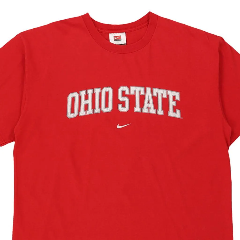 Ohio State Nike College T-Shirt - Large Red Cotton