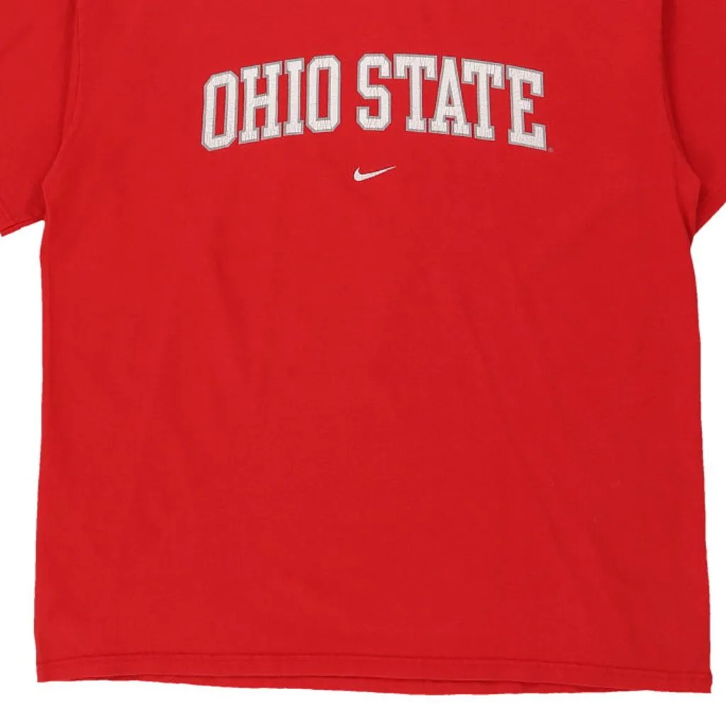 Ohio State Nike College T-Shirt - Large Red Cotton