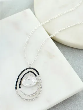 Penn State Crystal Loop Necklace | Seasons Jewelry