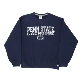 Penn State Lacrosse Russell Athletic College Sweatshirt - Medium Navy Cotton Blend