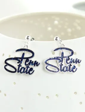 Penn State Slogan Earrings | Seasons Jewelry