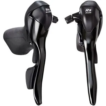 R9 Drop Bar Brake/Shift Lever Set - 2 x 9-Speed, Shimano Compatible, Black