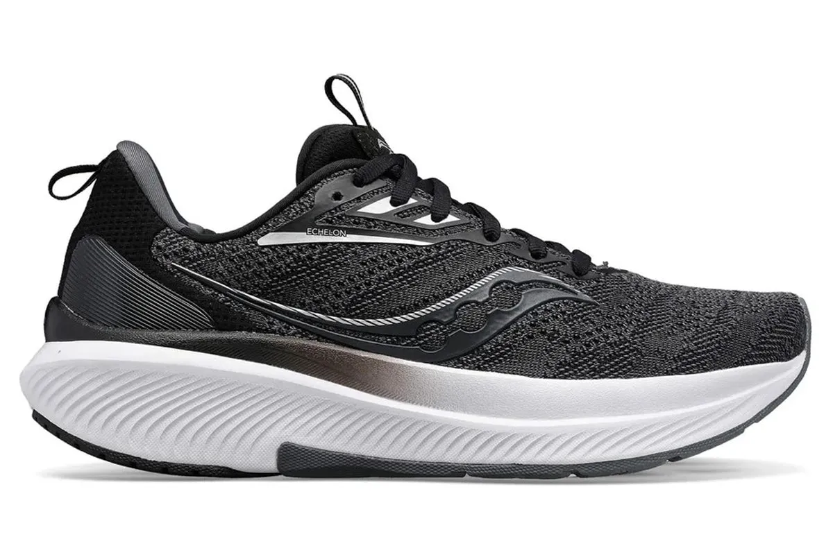 Saucony Echelon 9 4E Black/white Mens