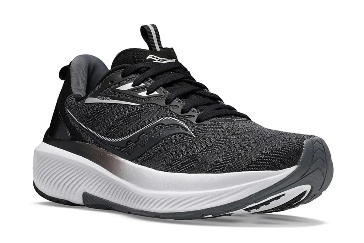 Saucony Echelon 9 4E Black/white Mens