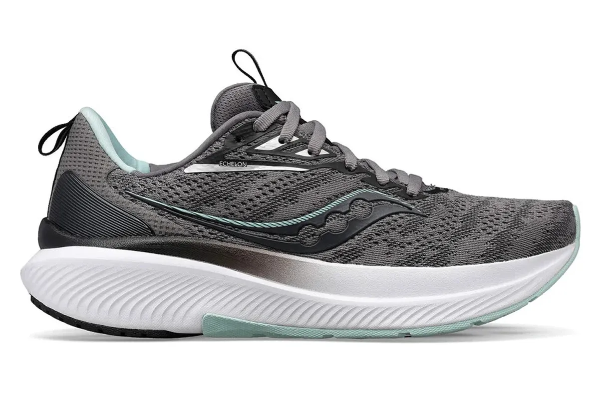 Saucony Echelon 9 D Charcoal/Ice Womens