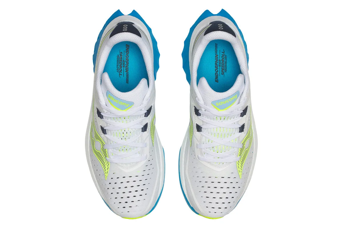 Saucony Endorphin Speed 4 B White/Viziblue Womens