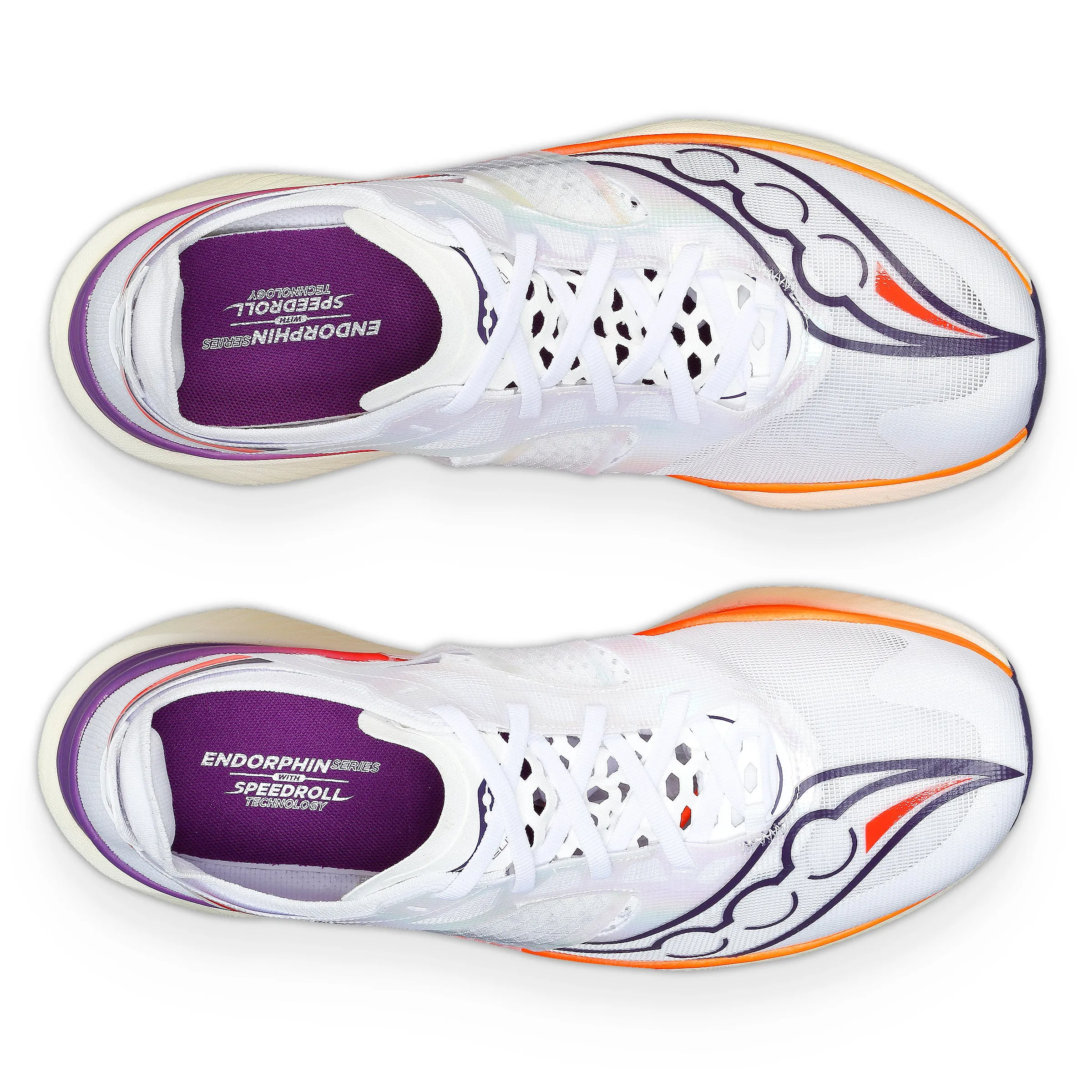 Saucony Men's Endorphin Elite Running Shoes White / Vizired