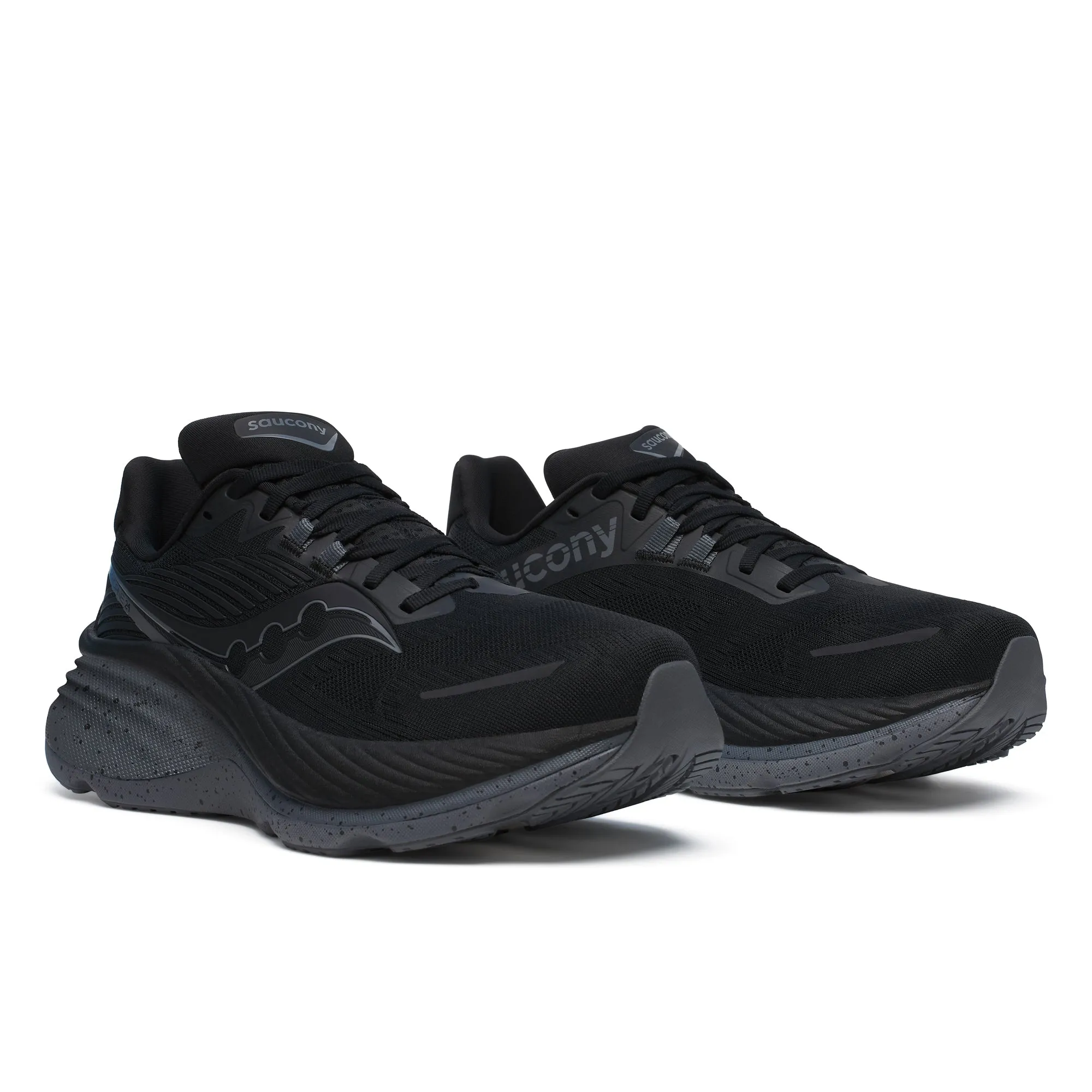 Saucony Men's Hurricane 24 Running Shoes Black / Shadow