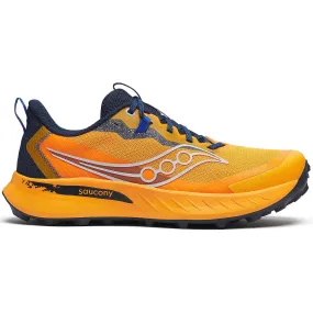 Saucony Men's Peregrine 15 Trail Running Shoe Peel / Navy