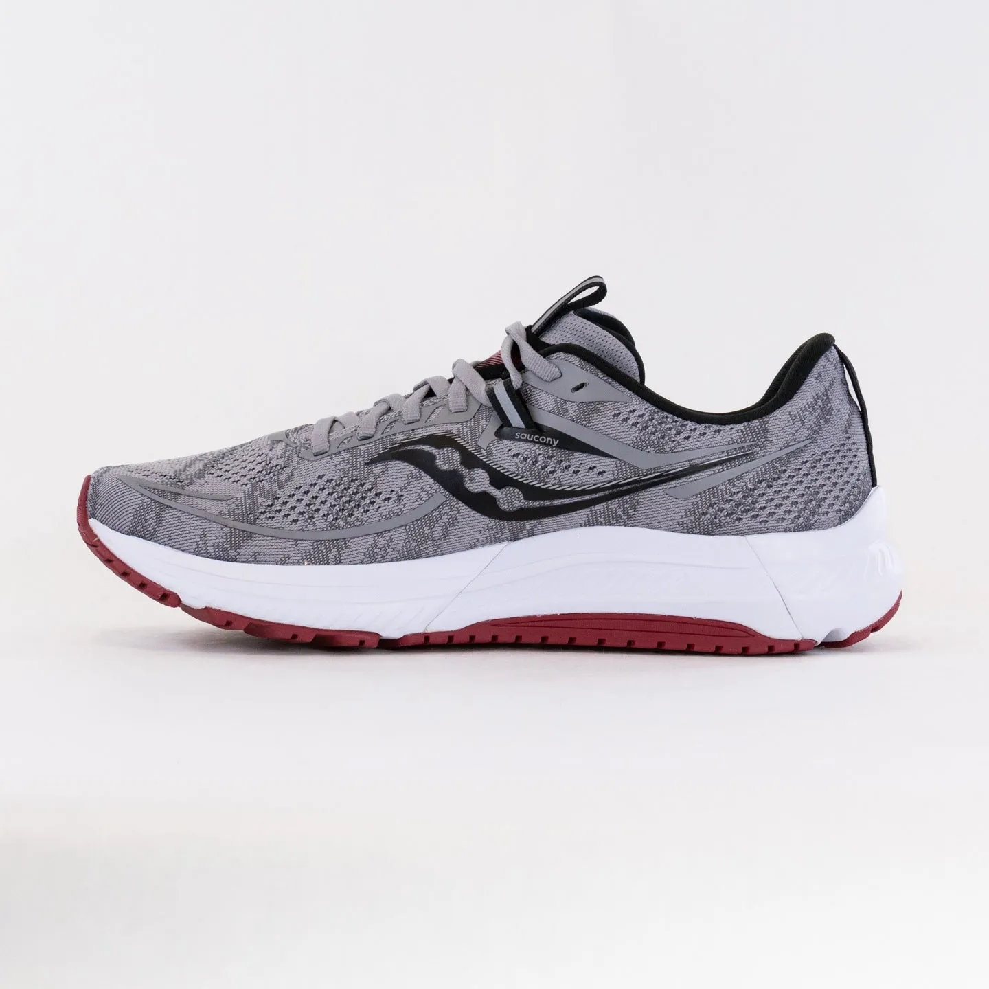 Saucony Omni 21 Wide (Men's) - Alloy/Garnet