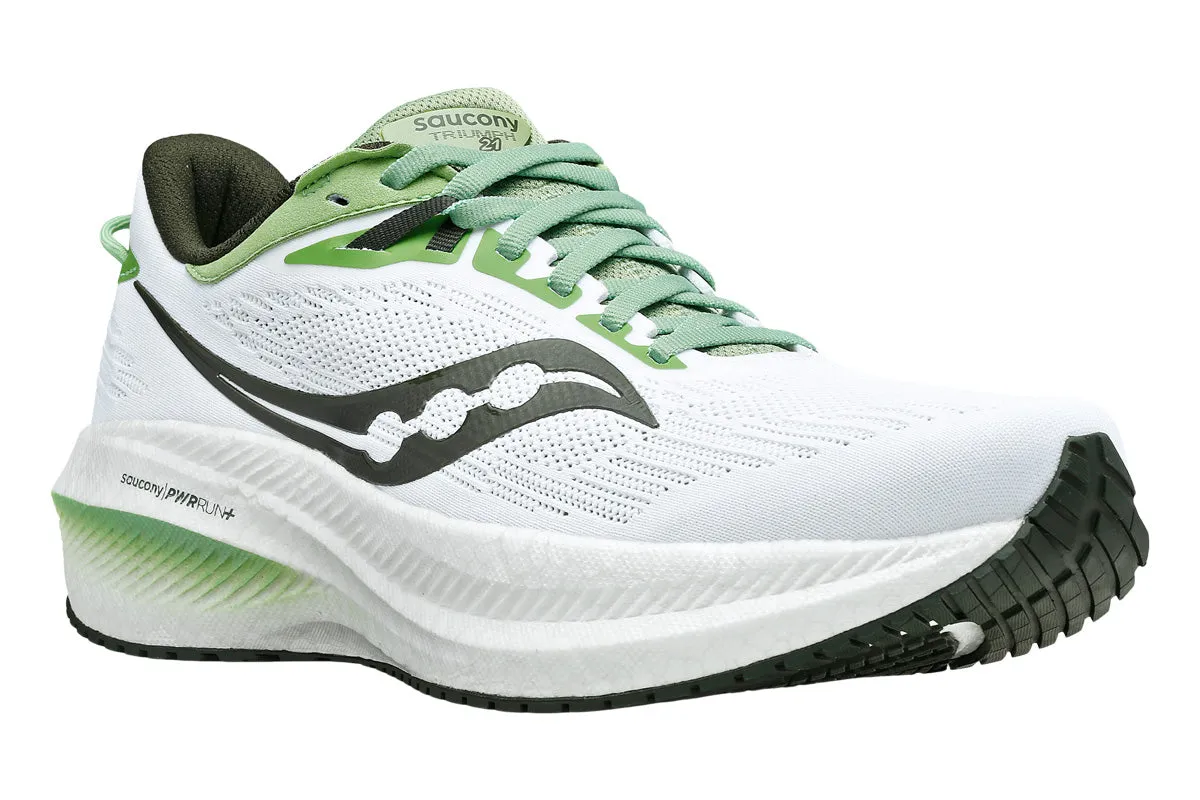 Saucony Triumph 21 D White/Umbra Mens