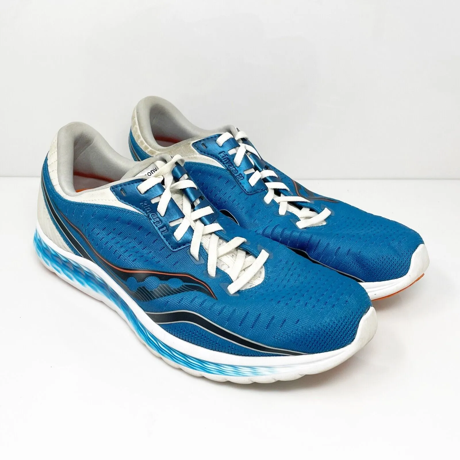 Saucony Womens Kinvara 11 S20552-25 Blue Running Shoes Sneakers Size 12 W