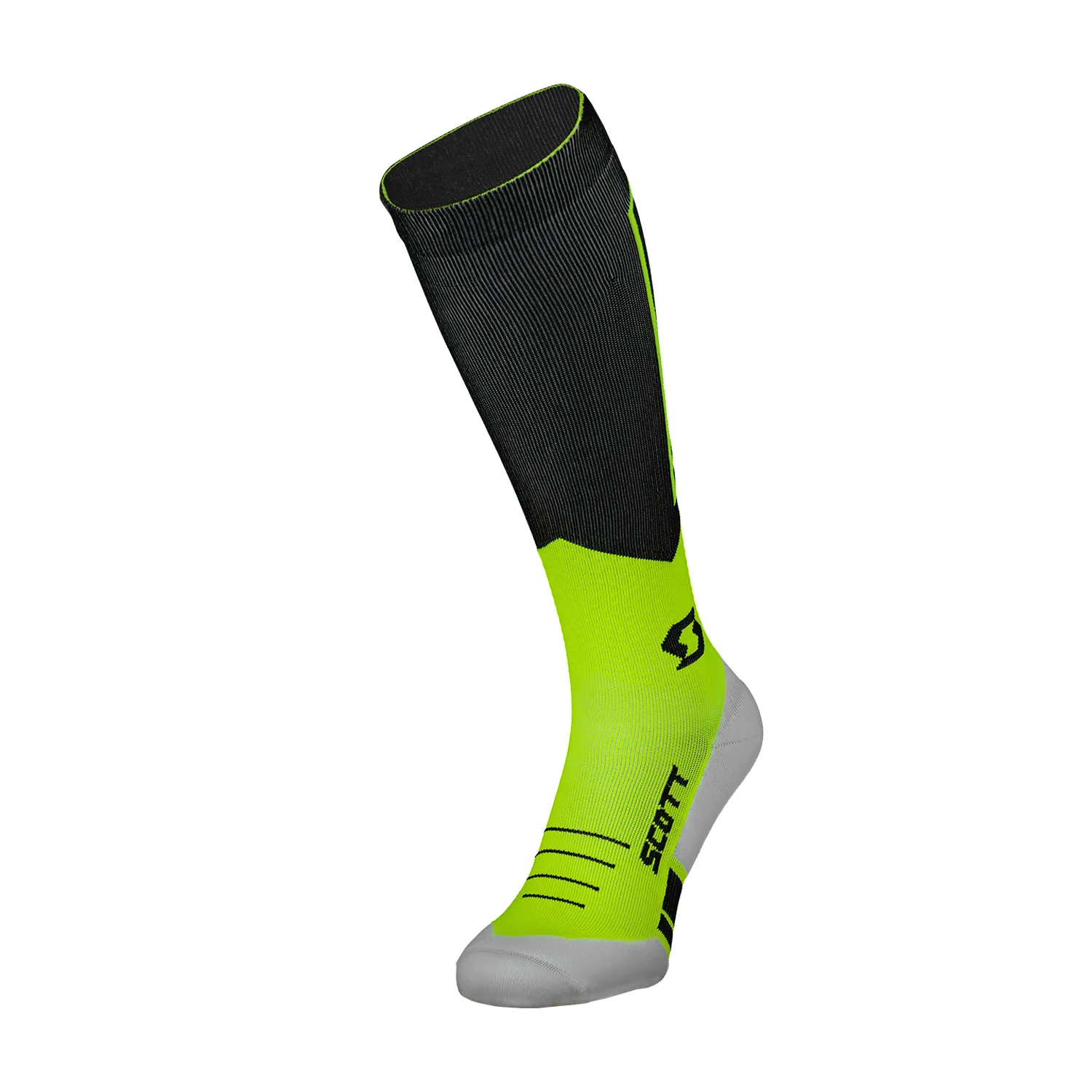 Scott RC Compression Calze  Safety Yellow/White