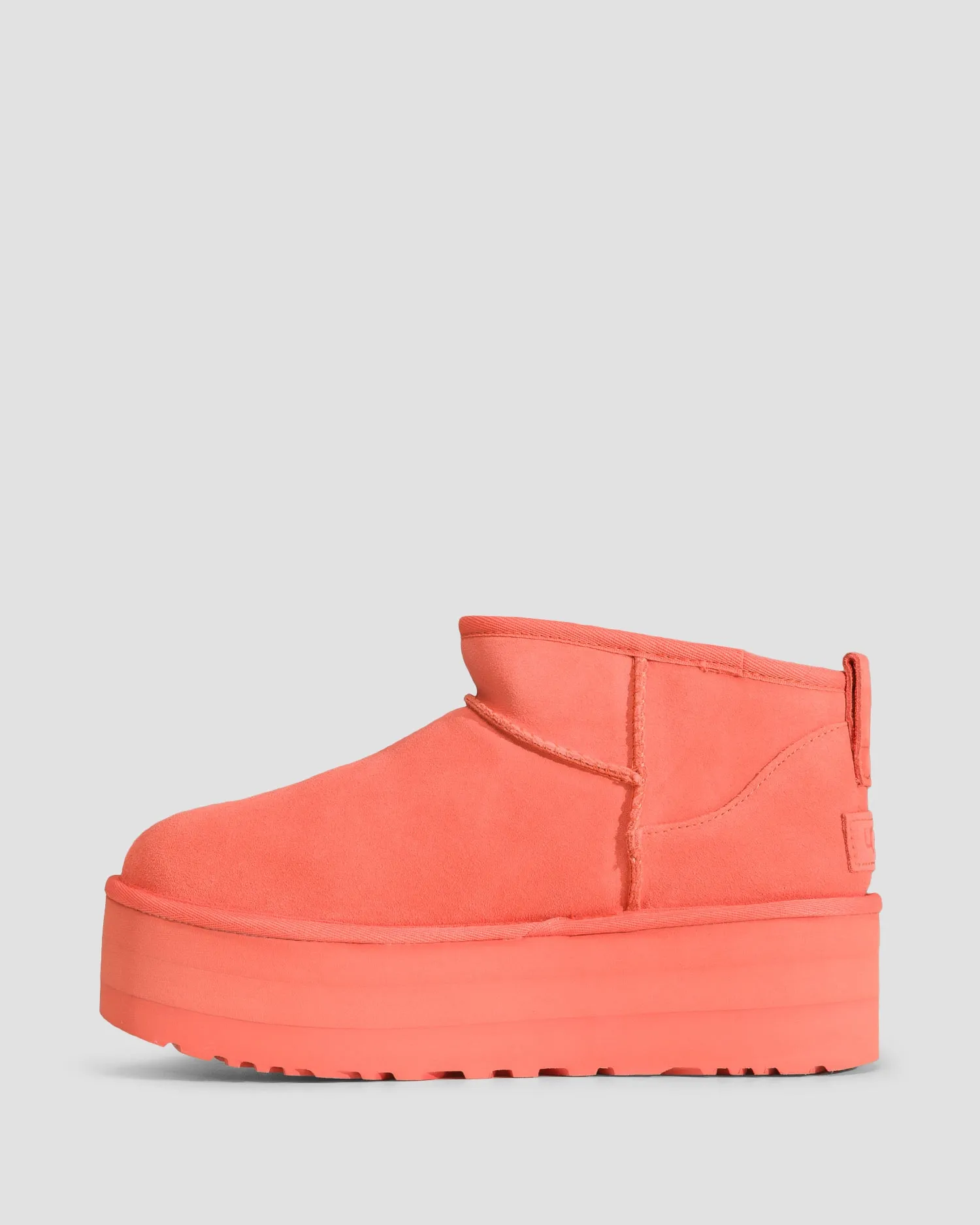 Sheepskin platform boots UGG Classic Ultra Mini Platform 1135092-vibrantcoral