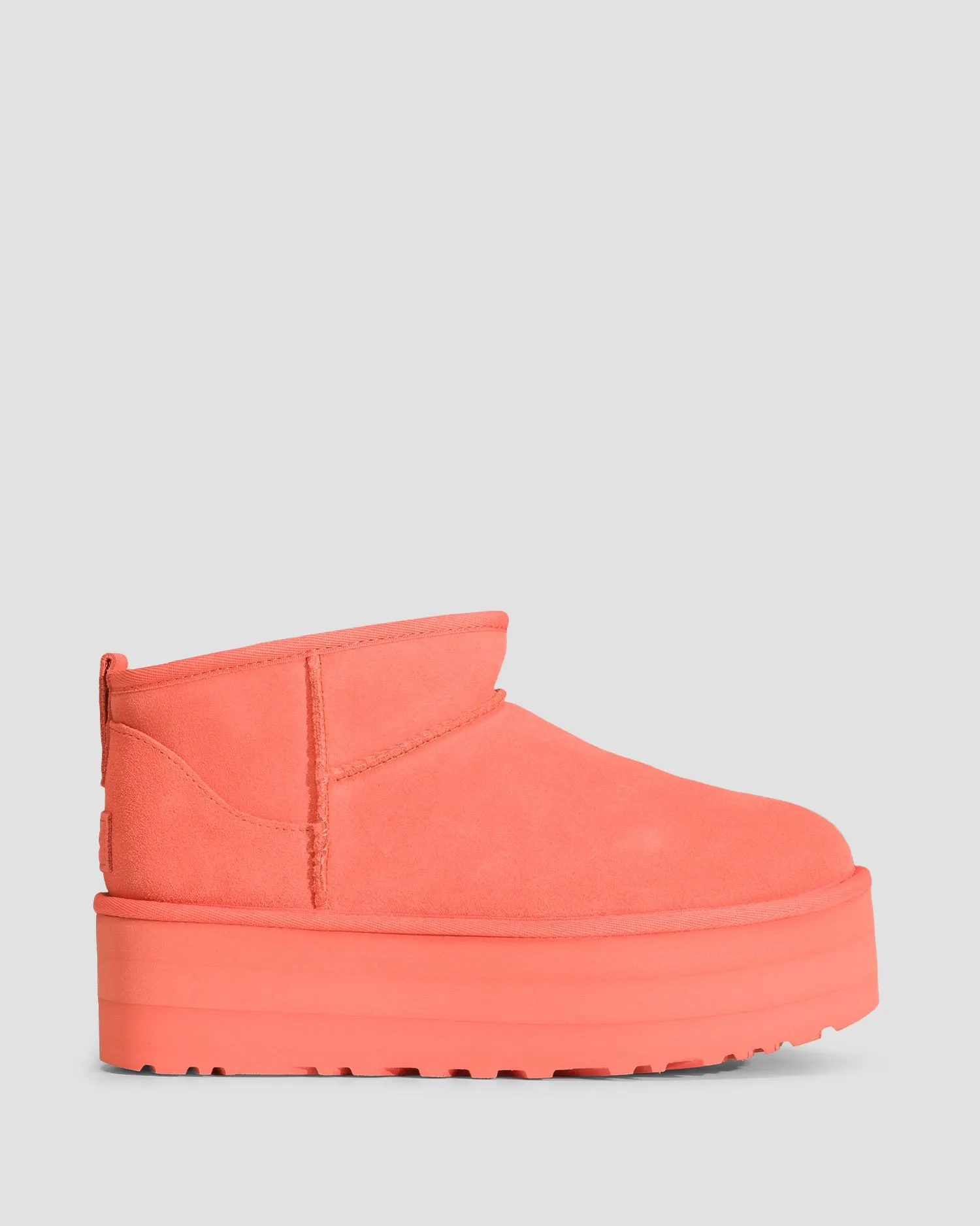 Sheepskin platform boots UGG Classic Ultra Mini Platform 1135092-vibrantcoral