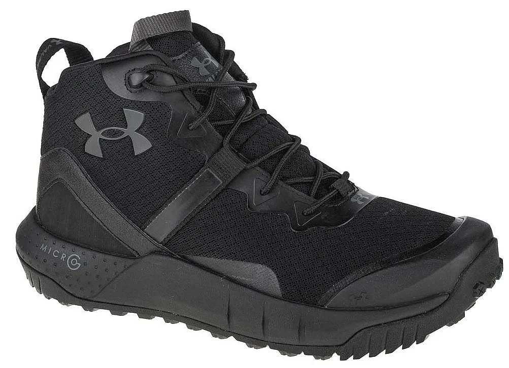 shoes Under Armour Micro G Valsetz Mid - 001/Black/Black - men´s