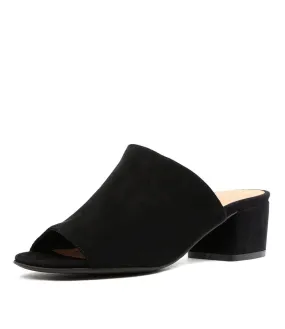 SILENT D Emenias Black Suede