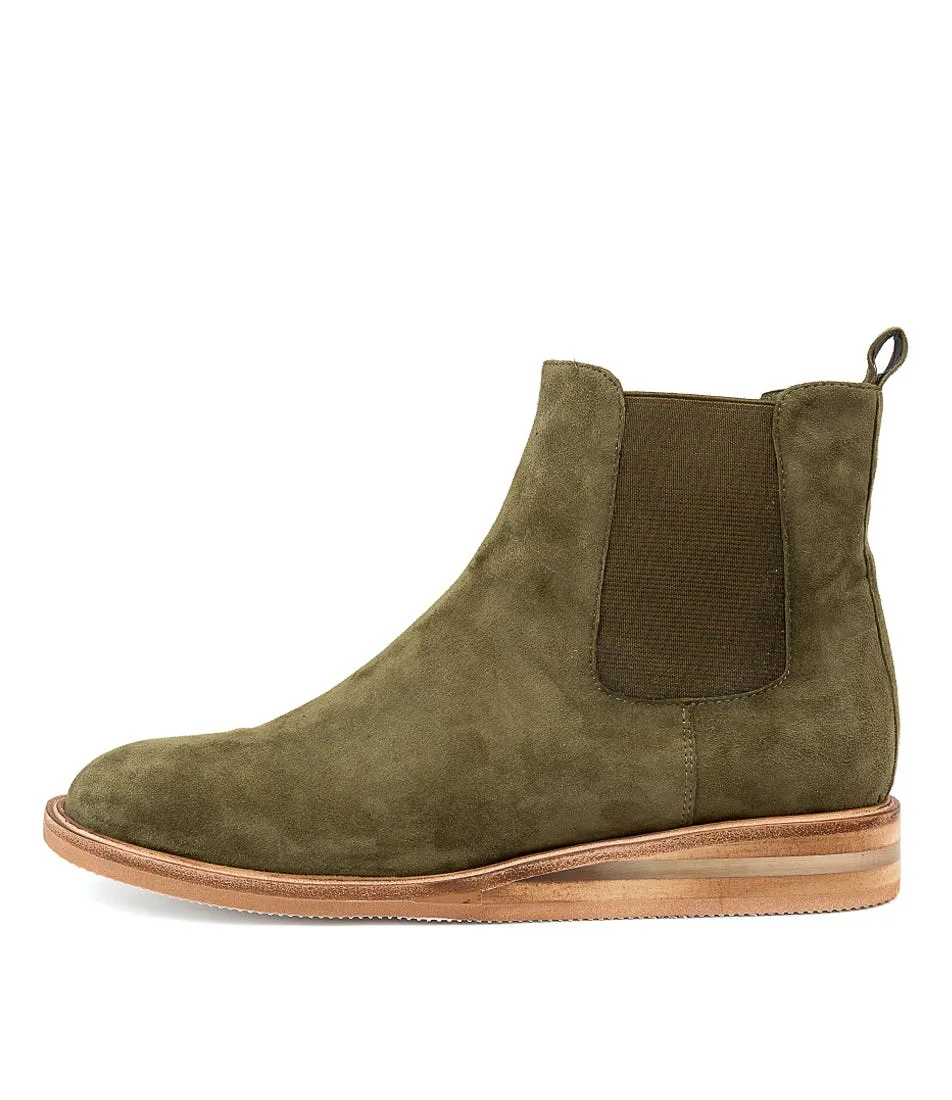 SILENT D Yancy Dk Khaki Suede