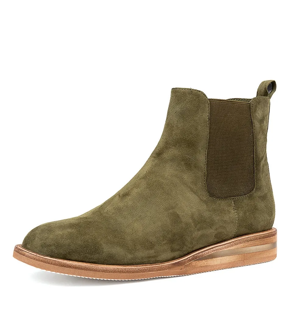 SILENT D Yancy Dk Khaki Suede