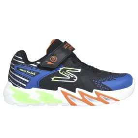 SKECHERS FLEX-GLOW BOLT BLACK/BLUE - KIDS