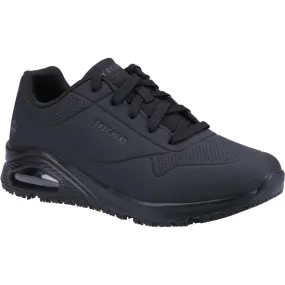 Skechers Workwear Work Relaxed Fit: Uno SR Safety Shoe Black