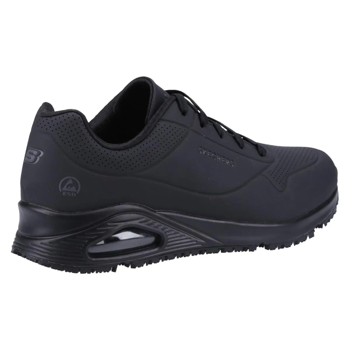 Skechers Workwear Work Relaxed Fit: Uno SR Safety Shoe Black