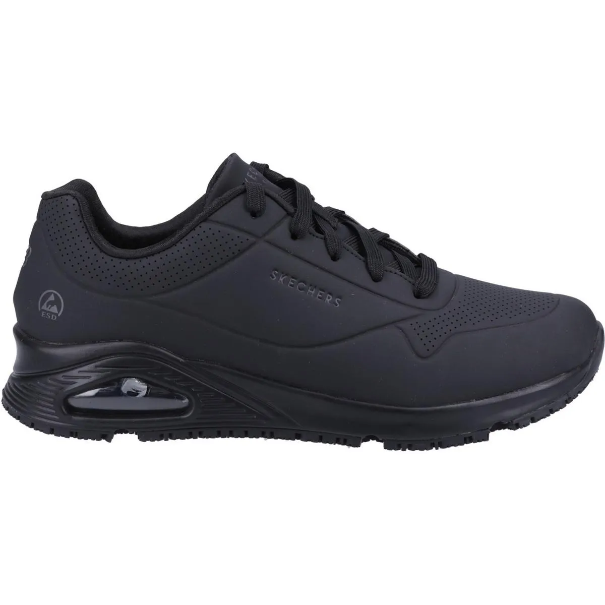 Skechers Workwear Work Relaxed Fit: Uno SR Safety Shoe Black