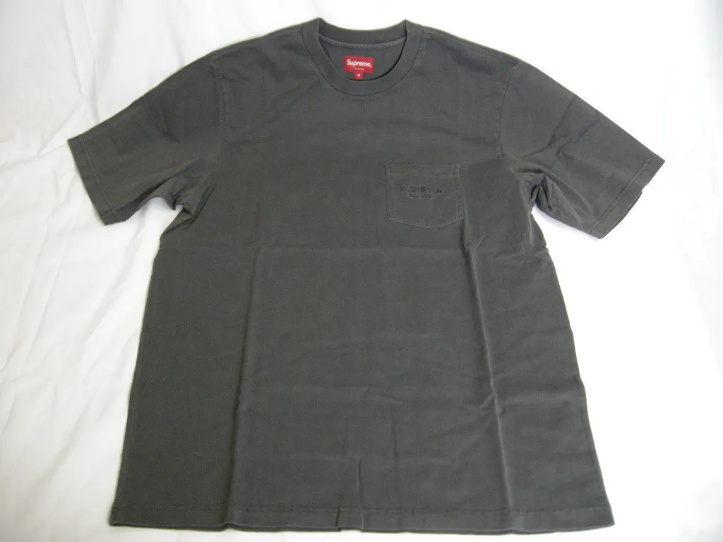 Supreme  |20SS ◆ Size M ◆ Supreme Overdyed Pocket tee T-shirt Black